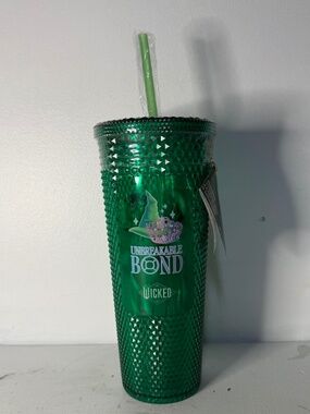 New Sealed Elphaba Wicked Diamond Tumbler Unbreakable Bond Green w/Candy Inside